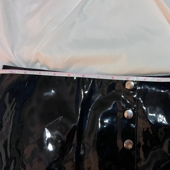 Dolls Kill Current Mood faux patent skirt size Small - Picture 2 of 3